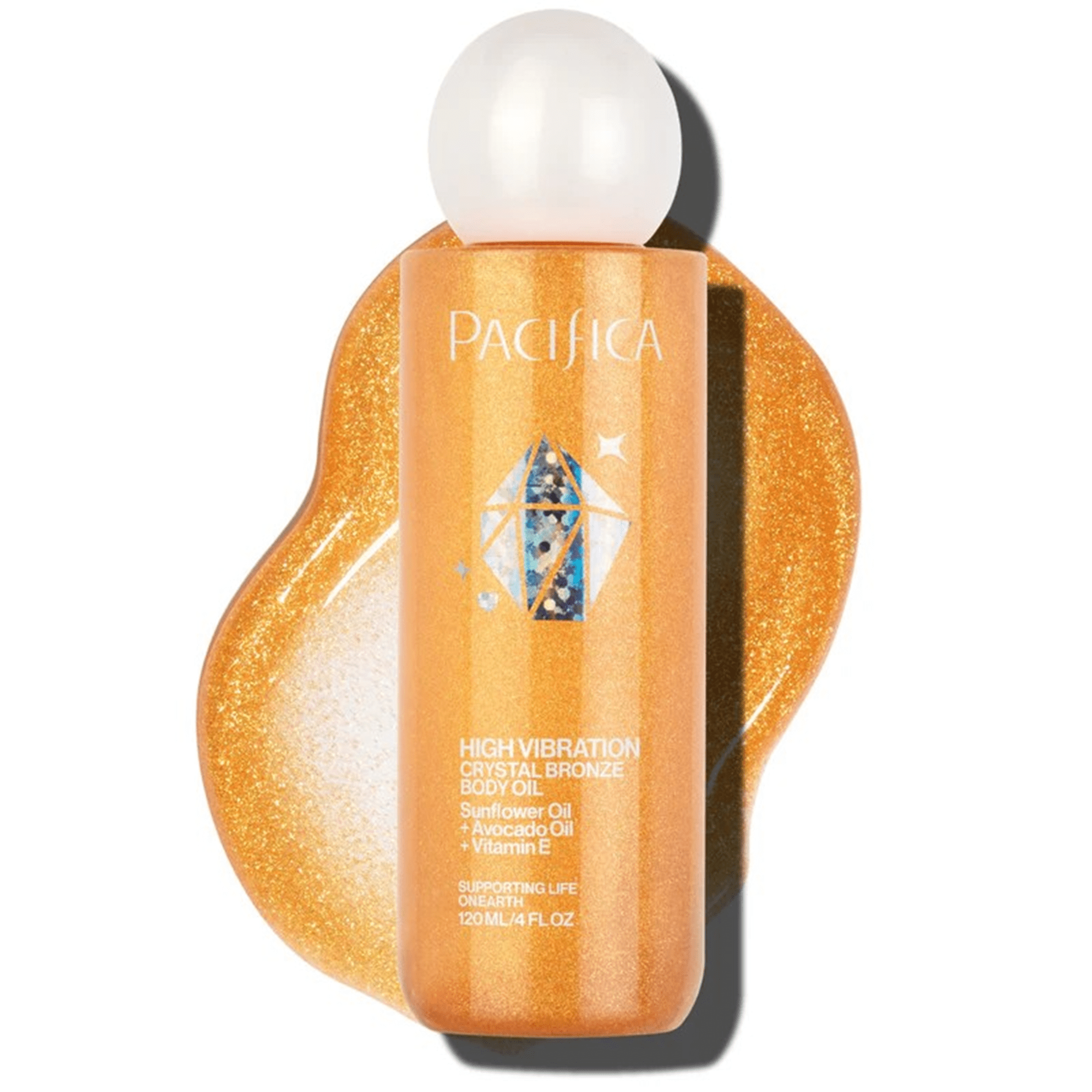 Pacifica - Crystal Bronze Shimmering Body Oil - 4 fl oz/120ml