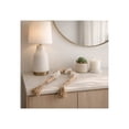 thumbnail image 3 of Refined Marble Bead Accent for Home Decor and Bathroom - Sculpted Neutral Styling for Office, Room and Living Room - Elegant Garland  for Shelf and Coffee Table Decor Surfaces - 3", Tan & White, 3 of 11