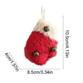 thumbnail image 3 of PEIBang Christmas Tree Ornaments,Rustic Fabric Ball Decor with Bell,Farmhouse Christmas Tree Hanging Ornaments for Home Decor, 3 of 6