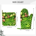 thumbnail image 3 of Honeii Cactus And Succulents patten Oven Mitts and Pot Holders Sets, Baker Oven Mitts, Mittens for Kitchen Decor, Baking Lover over Gloves Gifts, 3 of 7