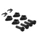 thumbnail image 3 of M Buder 4 Juegos de Patas Ajustables de ABS para Gabinetes y Muebles Negro 9.7 cm / 3.8 inches, 3 of 9