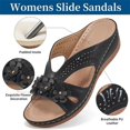 thumbnail image 6 of Vintage Style Women's Sandals Anti-Slip Sole Low Heel Beach Travel Shoes Wide Size Summer Casual, 6 of 8