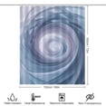thumbnail image 2 of 3D Abstract Lines Shower Curtain Cloth Fabric Bathroom Decor with Hooks, 2 of 6