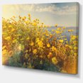 thumbnail image 2 of Wild Yellow Flowers Meadow - Floral Canvas Art Print, 2 of 3