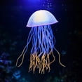 thumbnail image 5 of Clear Jellyfish Decor, Floating Artificial Jellyfish Ornament for Fish Tank Aquarium, Swims with Water Flow, Blue, 4.53 x 2.56 Inch, 5 of 7