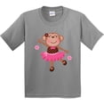 thumbnail image 3 of Inktastic Ballerina Dance Monkey Youth T-Shirt, 3 of 5