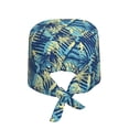 thumbnail image 2 of Gaeub Hawaiian Style Print Cleaning Working Cap,Unisex Scrub Cap Nurse Hat,No-Slip Scrub Cap for Men & Women, 2 of 7
