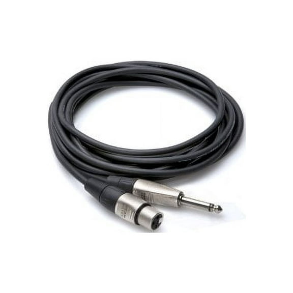 Hosa Technology 5' Pro Unbalanced Interconnect, 1/4" TS Male to 3-Pin XLR Female