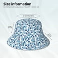 thumbnail image 3 of Kdxio Reflective Bucket Hat - Winter Knit Hat and Socks Print Bucket Hat for Men,Women, 3 of 6
