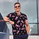 thumbnail image 4 of Balery Breast Cancer Awareness Camisa Polo de Hombre con Estampado, de Manga Corta y Tejido Medio, Camisa Tipo Golf Polo-3X-Large, 4 of 6
