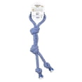 thumbnail image 3 of Mammoth Flossy Chews Winter Fresh Cottonblend Twin Tug with Handle Rope Dog Toy, Medium, 20", 3 of 5