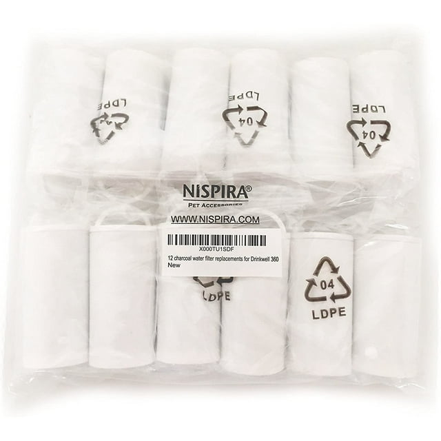 Repuestos de filtros de agua Nispira de carbón para Petsafe Drinkwell 360