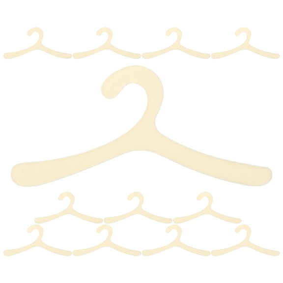 HEANUJJ Pet Apparel Hangers in Beige, ABS Material, Versatile Length for Easy Storage and Organization