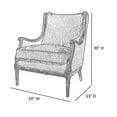 thumbnail image 2 of American Home Classic Warren Chair in Frost Gray Linen (Seat Height is 19"), 2 of 5