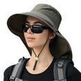 thumbnail image 1 of Sombrero para el sol para hombre y mujer, gorro de jardinería de ala ancha enrollable con solapa para el cuello, 1 of 6