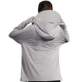 thumbnail image 4 of Dweltoz Women's Sun Protective Jacket with Mask and Brim Lightweight Ice Silk Workout Hiking Tops Long Sleeve Full Zip Sun-Protection,Light Gray One Size, 4 of 4