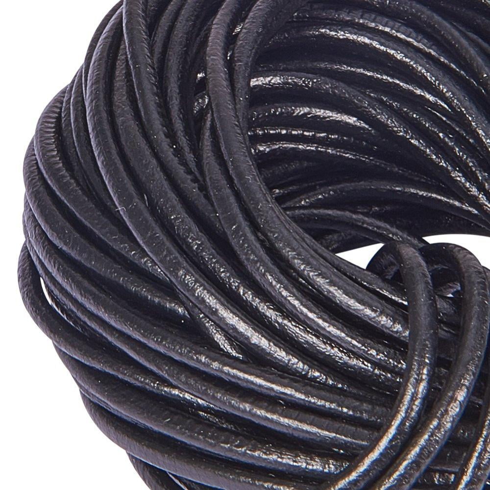 10m Round Leather Necklace Cords for Bracelet Neckacle Beading Making 3mm