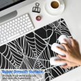 thumbnail image 4 of Long Mouse Pads for Desk,Halloween White Spider Web Pattern Desk Mats on Top Of Desks, Desk Mouse Pad Extra Large with 3mm Non-Slip Base and Stitched Edge for Gaming,Office,Work,Home 31.5x11.8in, 4 of 5