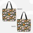 thumbnail image 2 of Hirioo Roosters and Chicks for Tote Bag for Women, Quilted Shoulder Bag with Zipper, Large Capacity Handbags for Casual, Travel, Work, 2 of 7