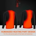 thumbnail image 5 of Uscallm under $5 Women's Heating Underwear, Women's Heated Long Sleeve Top, USB Electric Heating Blouse, Back Warmth Thermal Underwear, Winter Warm Fleece Lined Shirt, 5 of 9