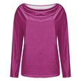 thumbnail image 4 of Blouses for women dressy casual Polyester,Spandex Soft Clothing XL Pink womens blouses, 4 of 4