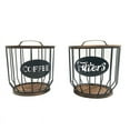 thumbnail image 3 of Sulace Classical Iron Craft Coffee Capsule Storage Basket Home Decor Multiple Color Options (0291-Pineapple Hole-Golden), 3 of 24