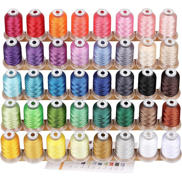 Kit de hilos de poliéster para bordado New brothread 40 x 500 m