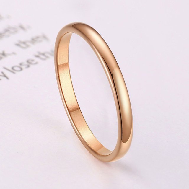 Bagues Fines 2 mm pour Femmes en Acier Inoxydable, Ensemble de Bagues Minimalistes, Bague Queue Élégante pour Fête