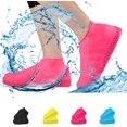 thumbnail image 1 of Calzado con protección contra la lluvia, cubrezapatillas de silicona para hombres y mujeres - cubrezapatillas impermeables, protección contra la lluvia para bicicletas, 1 of 7