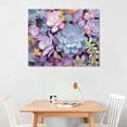 thumbnail image 2 of Nawypu  Canvas Print Wall Art Bouquet of Red, Blue, Pink Yellow Succulents Floral Plants Photography Realism Rustic Closeup Colorful Multicolor for Living Room, Bedroom, Office, 2 of 4