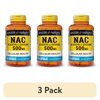 (3 pack) Mason Natural NAC N-Acetyl L-Cysteine 500 mg Capsules, 60 Capsules, Glutathione Antioxidant for Respiratory & Immune Support