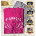thumbnail image 2 of S4E Women's Stronger Together Breast Cancer T-Shirt Small Heliconia Pink, 2 of 4