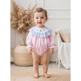 thumbnail image 6 of BemeyourBBs Baby Girls Christmas Romper, Long Sleeve Crew Neck Embroidery Bodysuit, 6 of 9