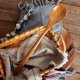 thumbnail image 3 of Juego de 2 o 4 utensilios de cocina de madera: cuchara y espátula de mango extra largo de 16,5 pulgadas para cocinar cómodamente, construcción duradera y resistente., 3 of 7