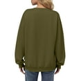 thumbnail image 6 of AGWOLF Crew Neck Sweatshirts for Women Casual Solid Basic Loose Pullover Comfy Drop Shoulder Long Sleeve Tops, 6 of 6