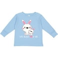 thumbnail image 3 of Inktastic My Aunt Loves Me- Bunny Family Boys or Girls Long Sleeve Toddler T-Shirt, 3 of 5