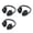 Black, variant on Yihuala Miniature Computer Room Headphone Props With Detailing Perfect For 1/12 Dollhouses Model Displays