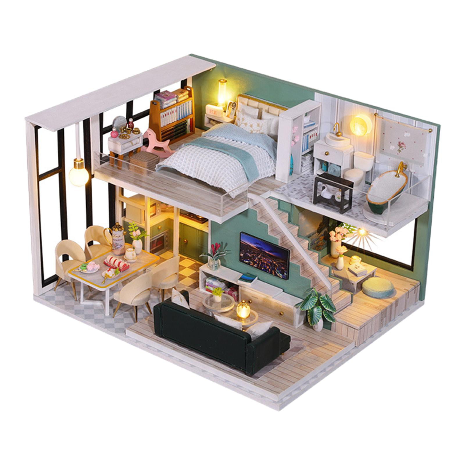 1:18 Miniature Dollhouse Furniture DIY Kit – Double Sofa and Coffee Ta –  Cool Beans Boutique