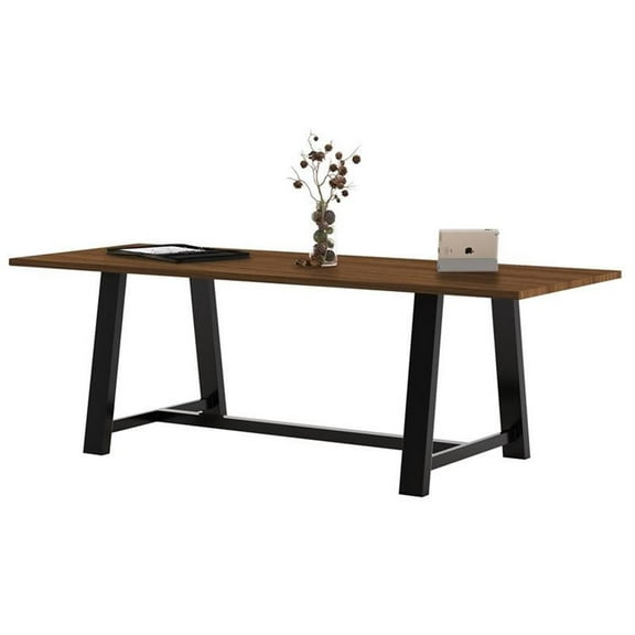 Pemberly Row 3 x 8 FT Conference Table in Walnut - Standard Height