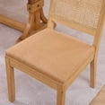 thumbnail image 3 of Dining Chairs Set of 2, Modern Farmhouse Dining Chair with Cane Back, LEGAHOME Upholstered Kitchen Chair, Wood Side Chair for Kitchen Dining Room, Tan, 3 of 8