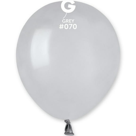 100 Gemar Grey Balloons 5"