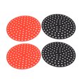 thumbnail image 4 of Doublures Réutilisables pour Friteuse à Air Chaud, Tapis Rond en Silicone à Découpe Facile pour Accessoires de Friteuse à Air 2 X 20cm/7.9 Po Rouge, 2 X 20cm/7.9 Po Noir,2 X 23cm/9.1 Po Rouge, 2 X 23cm/9.1 Po Noir, 4 of 8