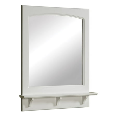 Design House 539916 Concord Mirror with Shelf 24", White