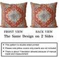 thumbnail image 2 of Boho Throw Pillow Covers 18x18 inch Set of 2 Monaco Rug Persian Carpet Double Sided Pattern Cotton Soft Pillow Case Cushion Cover Pillowcase for Couch Sofa Bed Decorative (Orange), 2 of 6