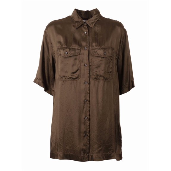Aspesi Short Sleeve Classic Collar Casual Shirt (Women's)