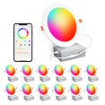 thumbnail image 1 of Luz empotrada ChangM 6" 16W RGBCW inteligente con Alexa y app, 12 piezas, 1 of 9