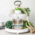 thumbnail image 3 of Palm Wooden Box Sign Palm Gifts Funny Summer Decor for Table Rustic Bathroom Decor Office Desk Centerpiece Wood Block Signs Housewarming Gifts 5x5 In, 3 of 6