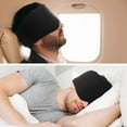 thumbnail image 2 of MQOUO Cotton Sleep Mask Blackout - Handmade Eye Mask for Sleeping Eye Shade Cover Sleep Mask for Women Men Girl Soft and Breathable Adjustable Blinder Light Blocking Pink Airplane with Travel Pouch, 2 of 11