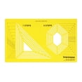 thumbnail image 1 of Traceease Quilting Template Stencils DIY Sewing Machine Quilt Ruler Quilting Tools, Hexagon & Triangle, 1 of 4