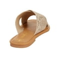 thumbnail image 2 of Melrose Ave. Los Angeles Women's Vegan Leather Animal Print Crossband Flat Slide Sandals, 2 of 6
